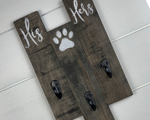 Rustic pallet wood sign with hand-lettering